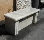 Bench in travertine: model Carsoli